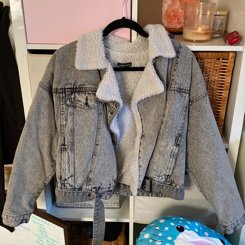 Aviator Sherpa Denim Jacket